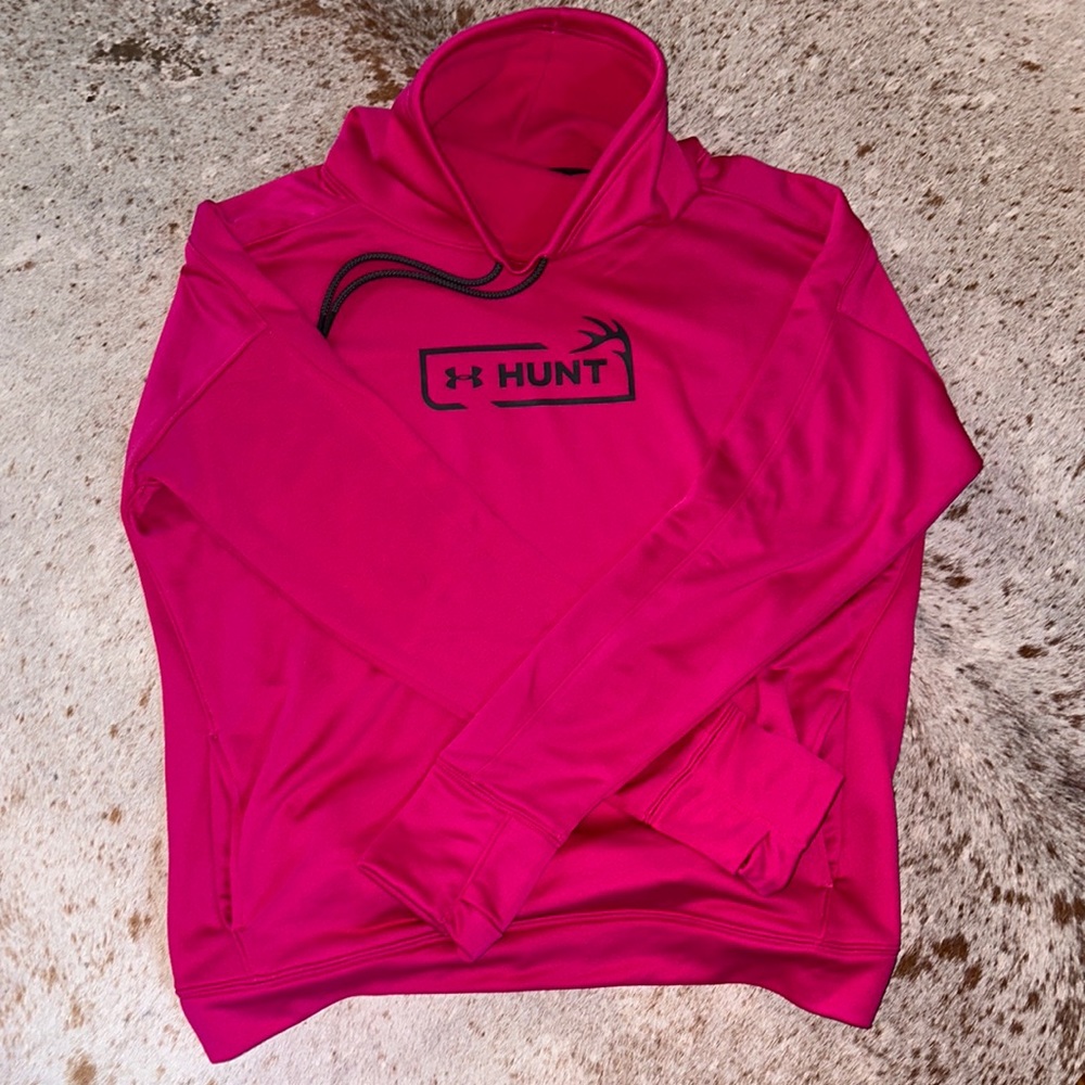 Pink UA Hunt Sweatshirt with Antler Logo